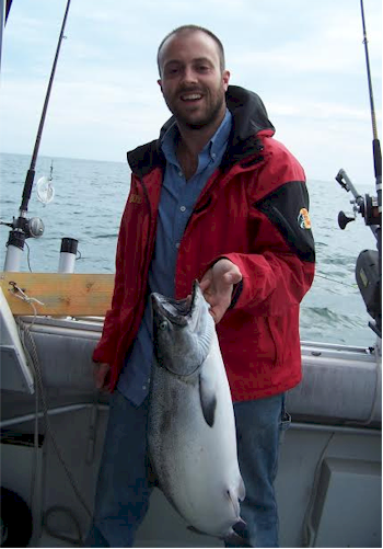 Capt. Andy with a nice Lake Ontario Spring King